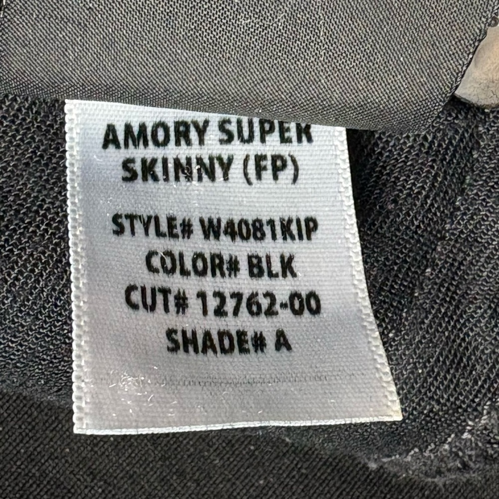 Hudson Amory Super Skinny Black Ankle Jeans Size 27 Velvet Contrast Stripes - Picture 12 of 13